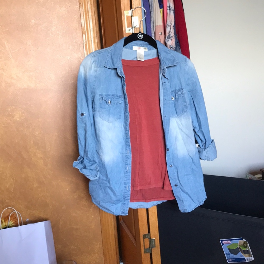 Cute fall set top+ denim